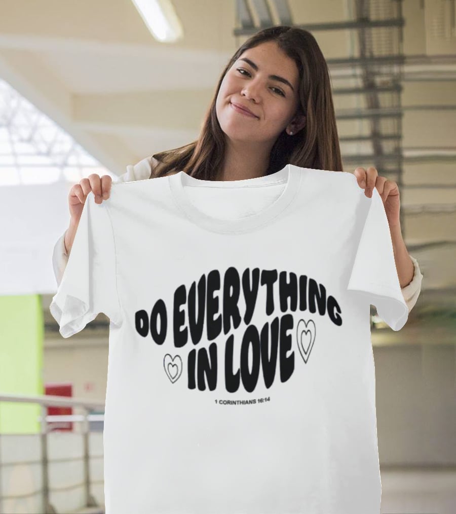 The Cordles Merch Do Everything In Love 1 Corinthians 16:14 Natural Heather T-Shirt