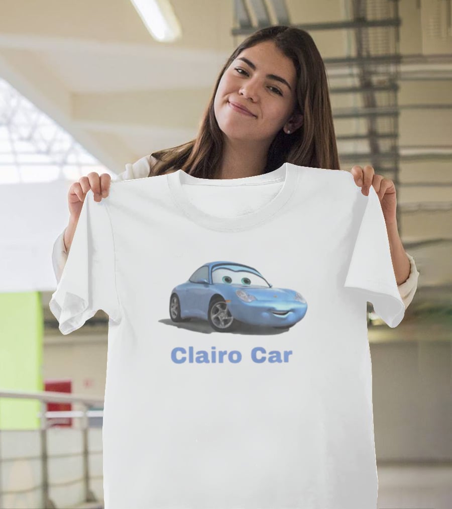 Clairo Car Pixar-Inspired Character Image T-Shirt