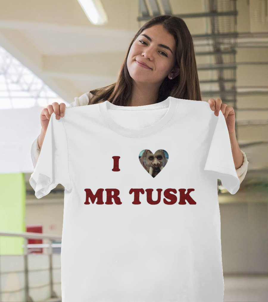 I Heart Mr Tusk Walrus Face T-Shirt