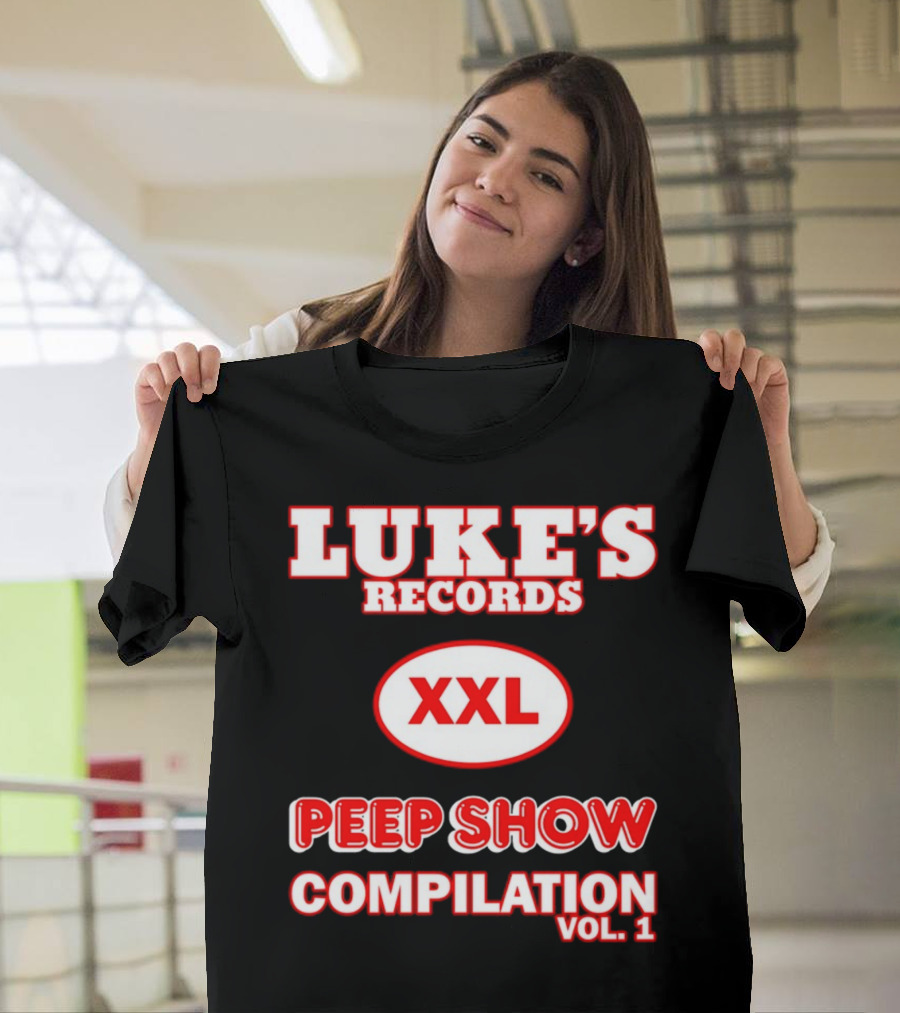 LUKE'S RECORDS XXL PEEP SHOW COMPILATION VOL 1 T-Shirt