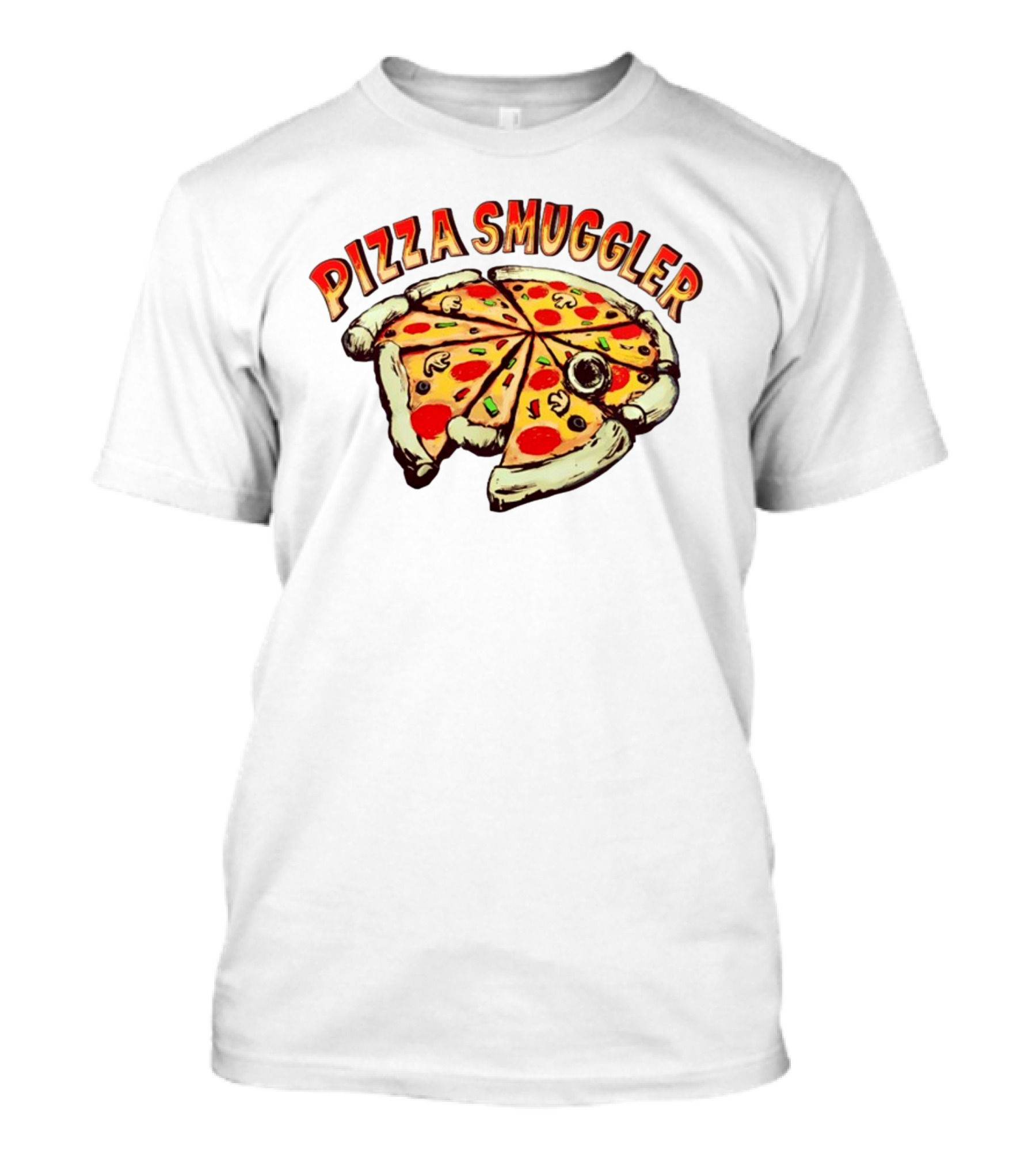 Pizza Smuggler Slices Comic T-Shirt