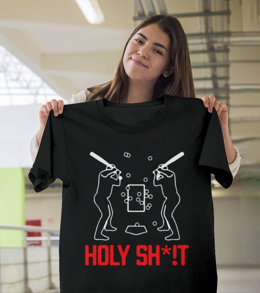 Cincy Baseball Batters Facing Pitch Chaos Holy ShT T-Shirt