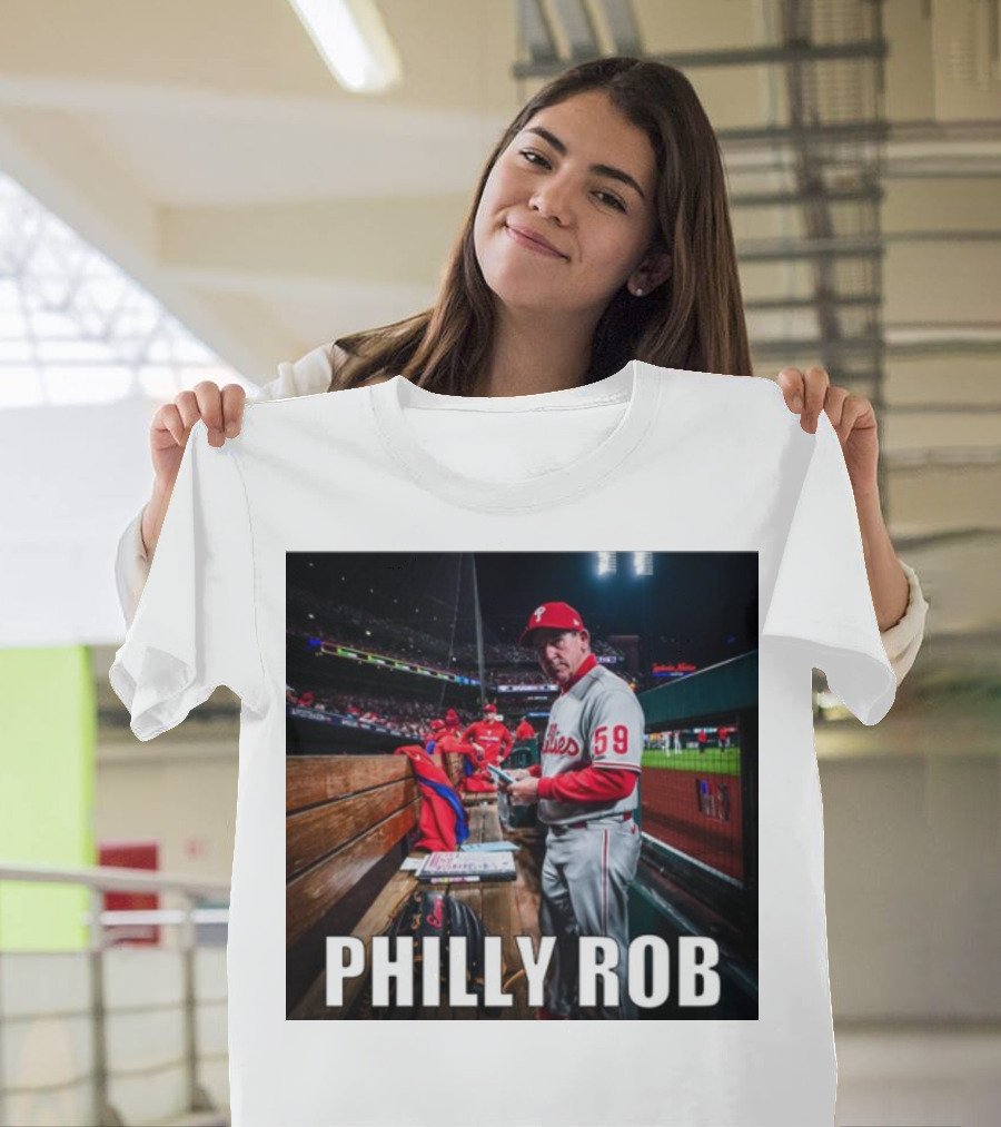 Philly Rob Philadelphia Phillies Baseball Coach Dugout Scene T-Shirt