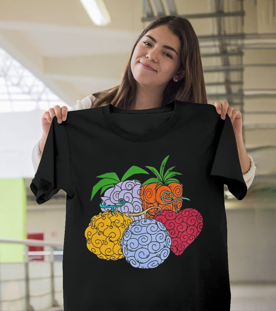 Crunchyroll One Piece Devil Fruits Colorful Collection T-Shirt