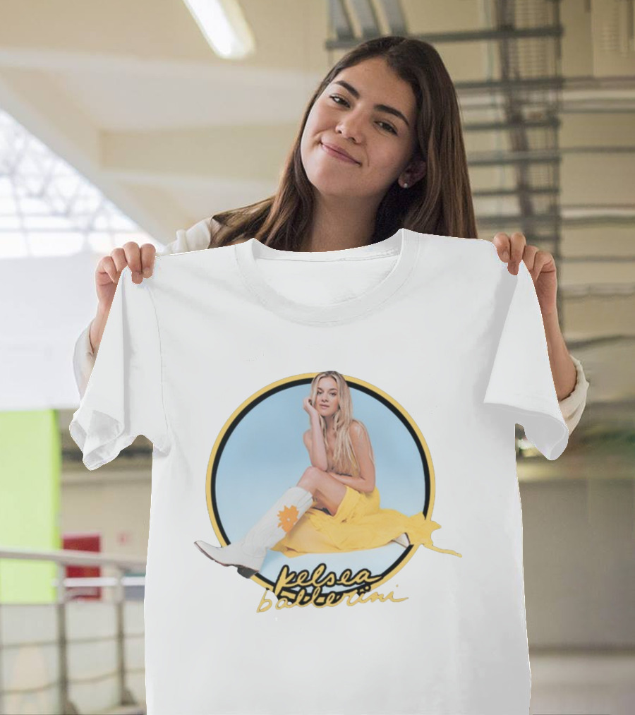 Kelsea Ballerini Yellow Dress White Boots T-Shirt