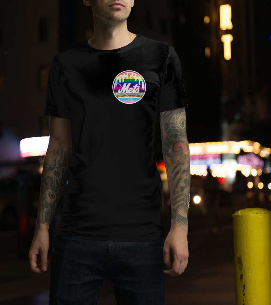 Tia Alex New York Mets Rainbow Pride T-Shirt