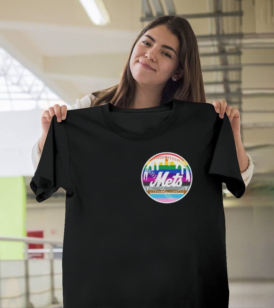 Tia Alex New York Mets Rainbow Pride T-Shirt