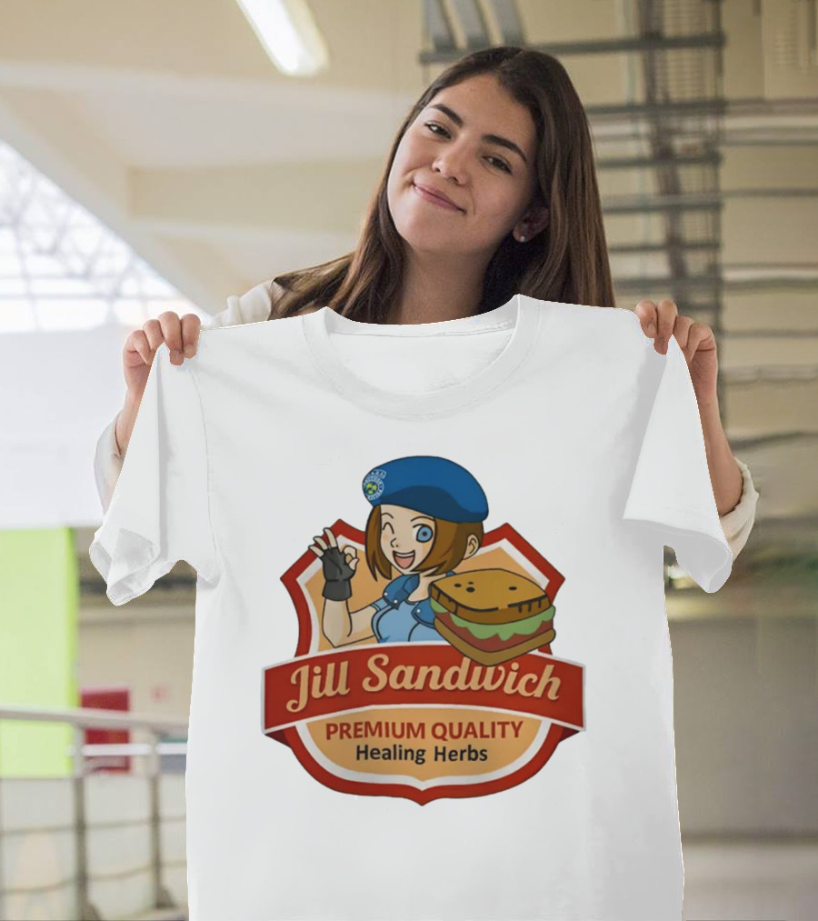 Jill Sandwich Healing Herbs Badge T-Shirt