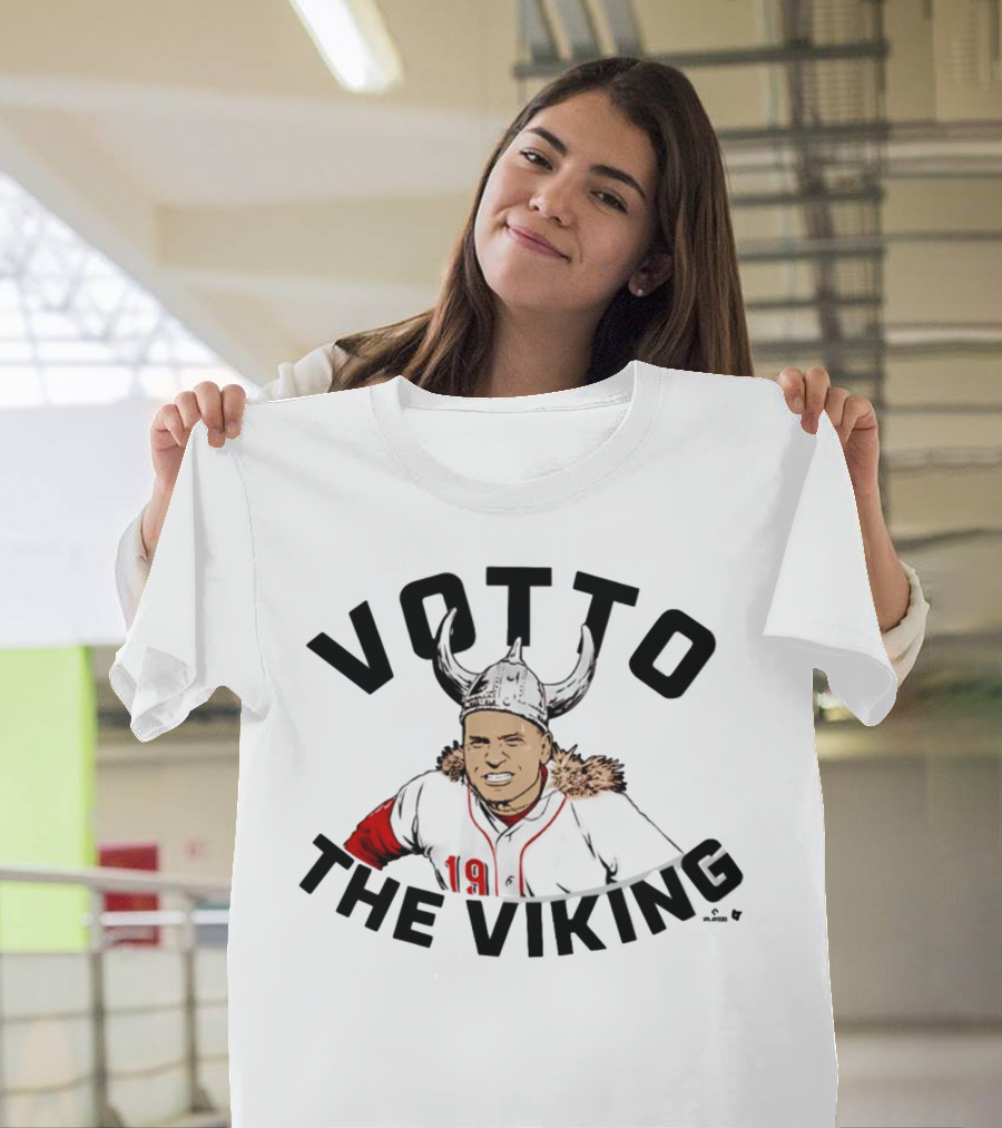 Cincinnati Reds Joey Votto Votto The Viking T-Shirt