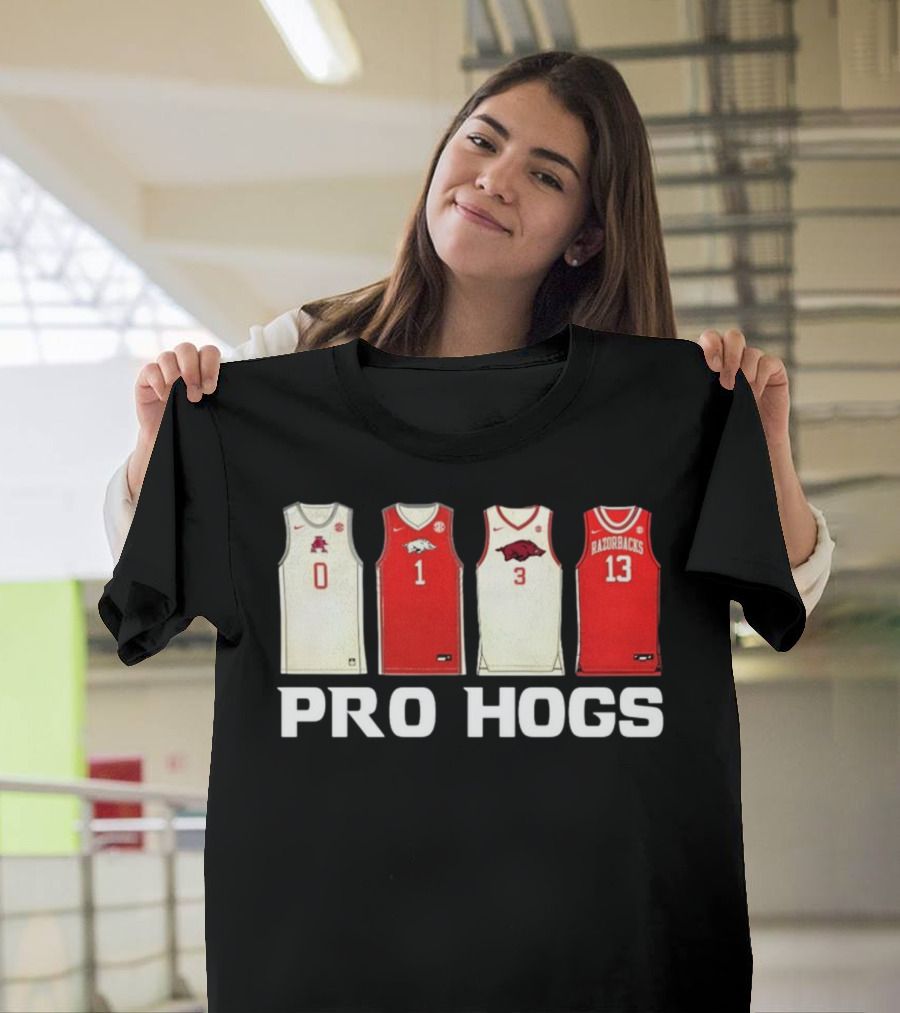 Pro Hogs Arkansas Basketball Jerseys Razorbacks Icons T-Shirt