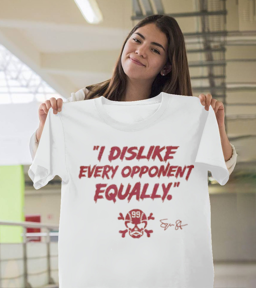 I Dislike Every Opponent Equally 99 Skull Сергей Базаревич T-Shirt