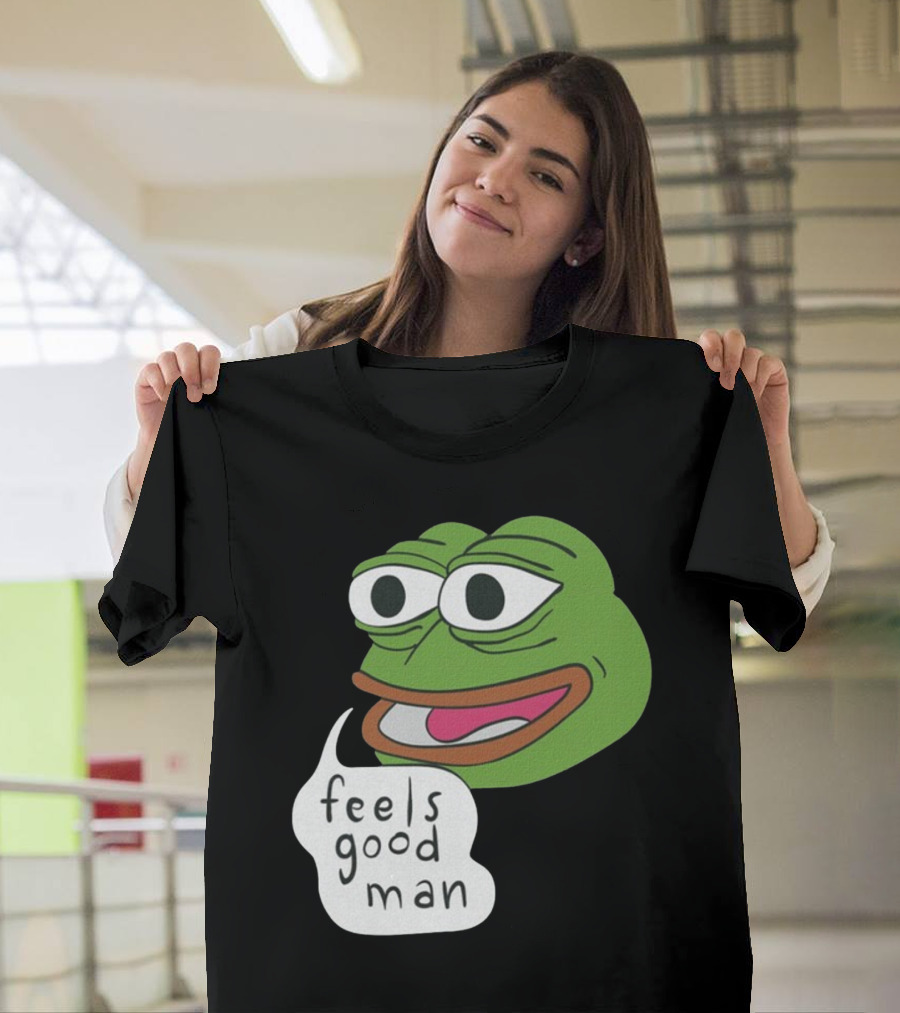 Pepe Feels Good Man Meme Iconic Expression T-Shirt