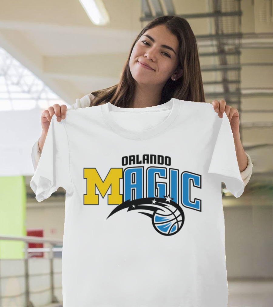 Orlando Magic Michigan Sports Collab Swanky Wolverine T-Shirt