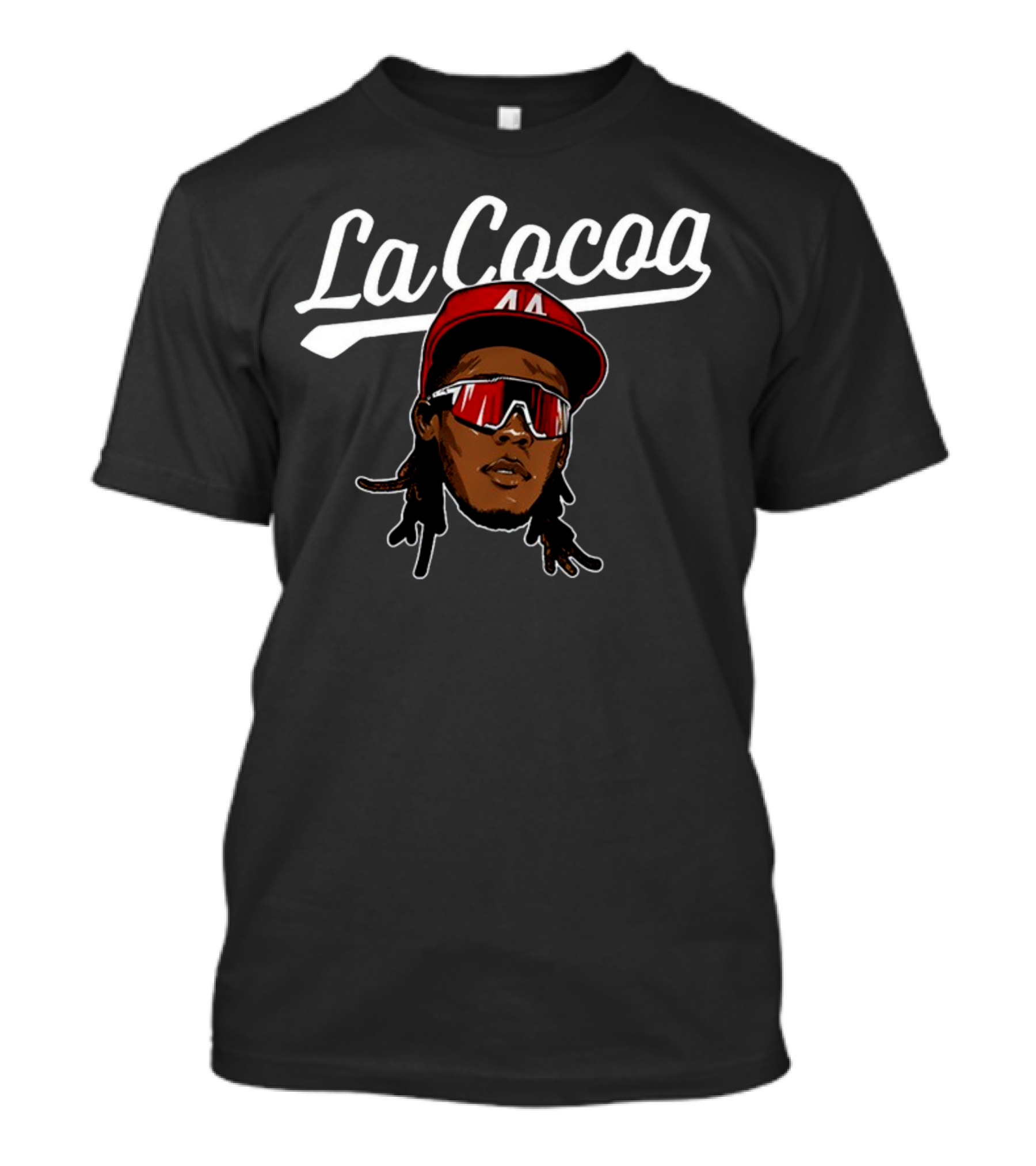 Elly De La Cruz La Cocoa Red Hat Sunglasses Baseball T-Shirt