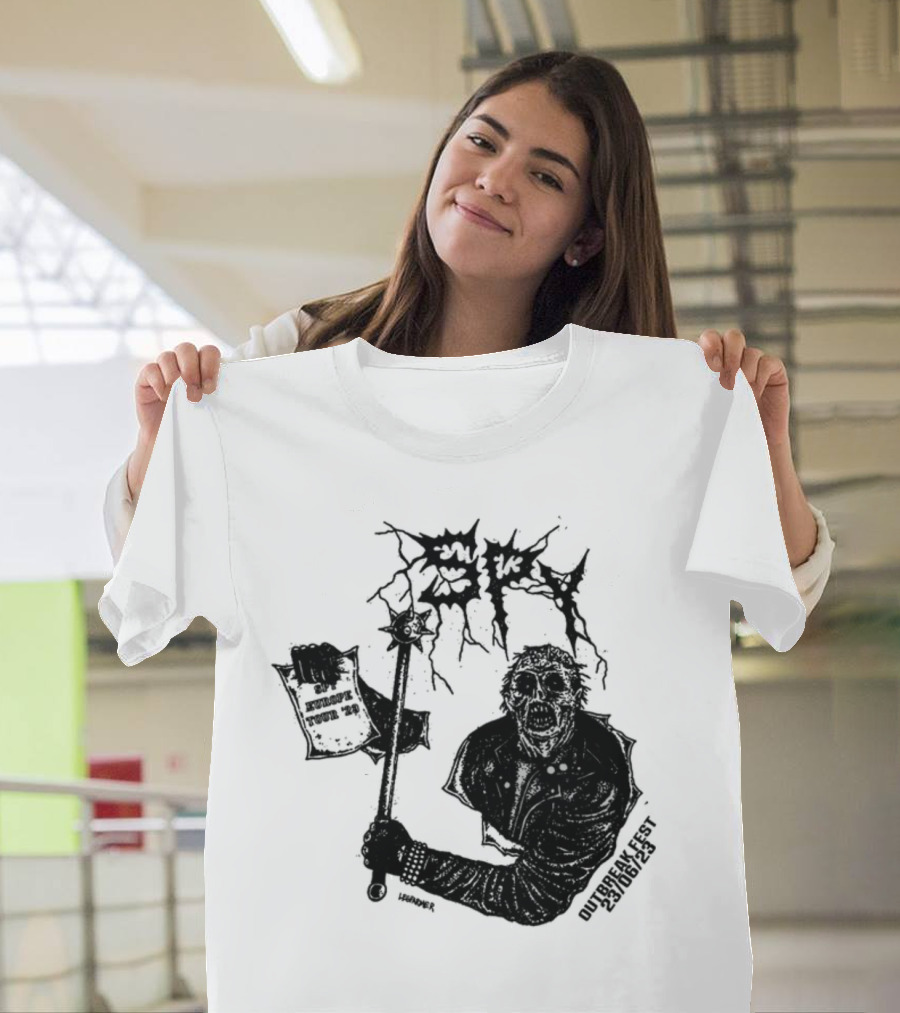 Spy Worldwide Outbreak Fest 23-06/25 Metal Zombie T-Shirt