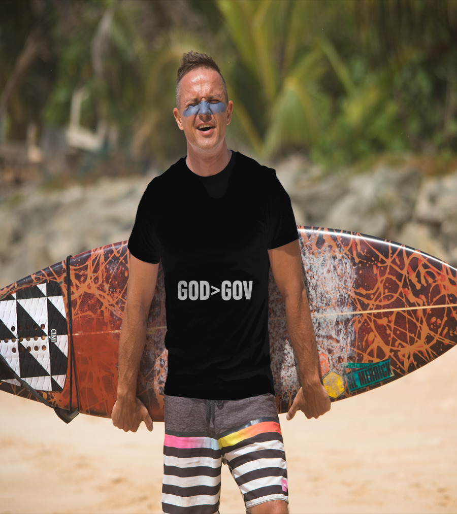 Tpusa Merch God Greater Than Gov T-Shirt