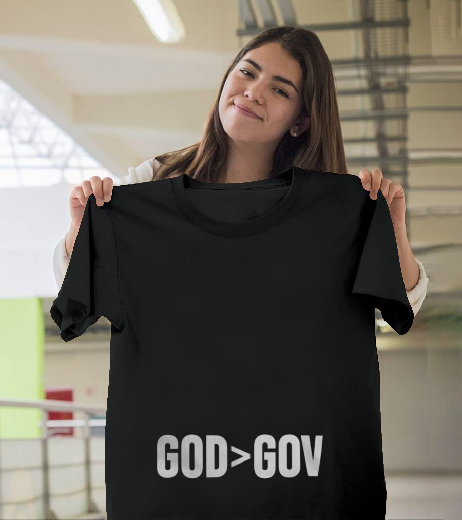 Tpusa Merch God Greater Than Gov T-Shirt
