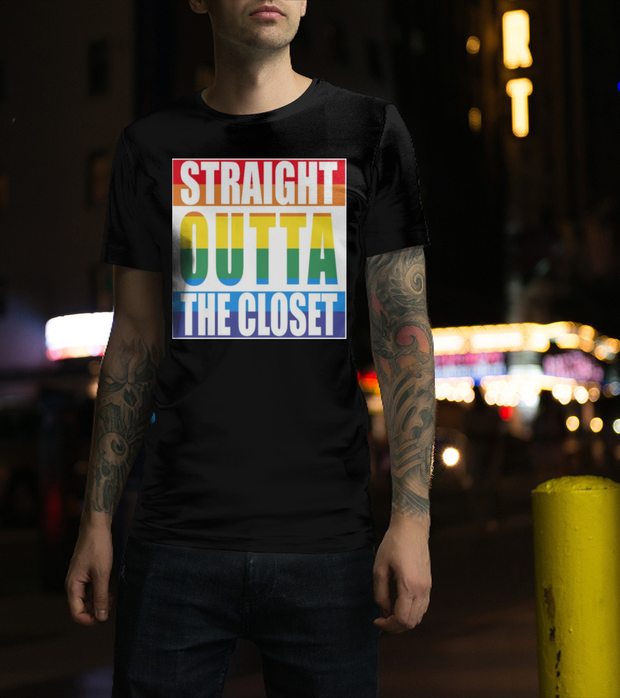 Noah Schnapp Straight Outta The Closet Rainbow T-Shirt