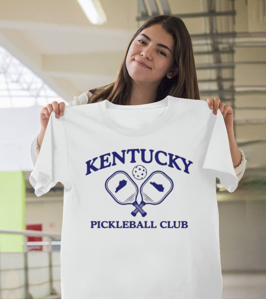 Kentucky Pickleball Club with State Paddle Graphics T-Shirt