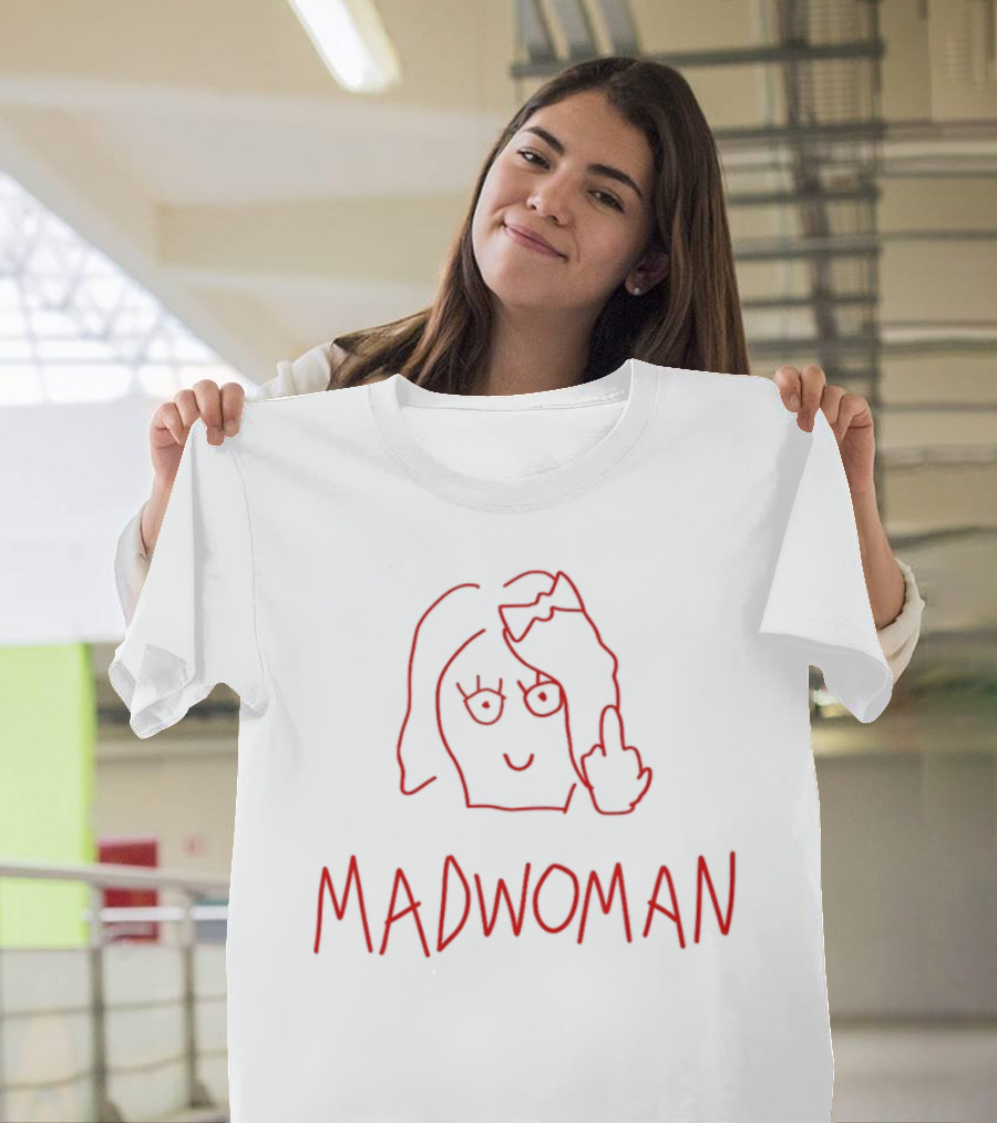 Sabrina Carpenter Madwoman Red Line Drawing T-Shirt