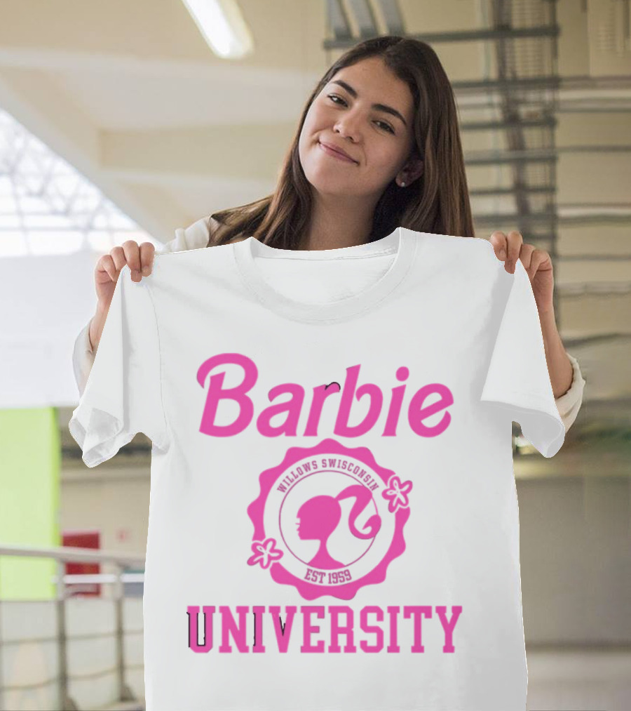 Barbie University Willows Wisconsin Est 1959 T-Shirt