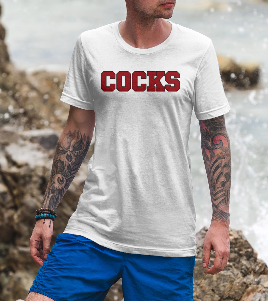 Yungblud Cocks Shirt Text Bold Red Lettering T-Shirt