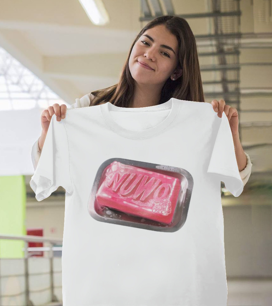 NUWO Pink Bar Soap In Soap Dish T-Shirt