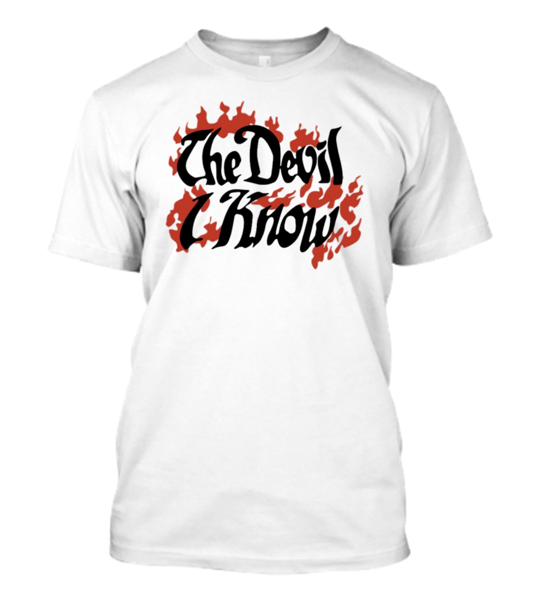 Suki Waterhouse Archive The Devil I Know Flaming Text T-Shirt