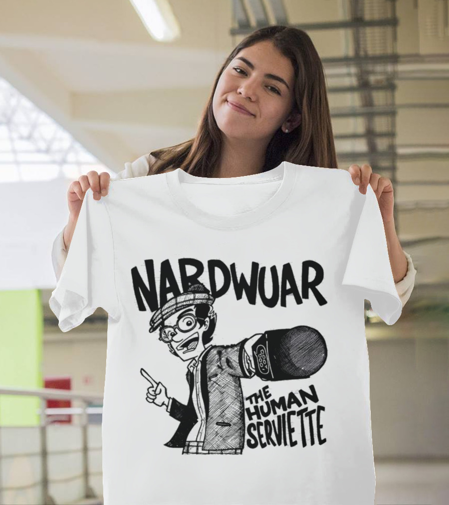 Nardwuar The Human Serviette Mic Rap Alert T-Shirt