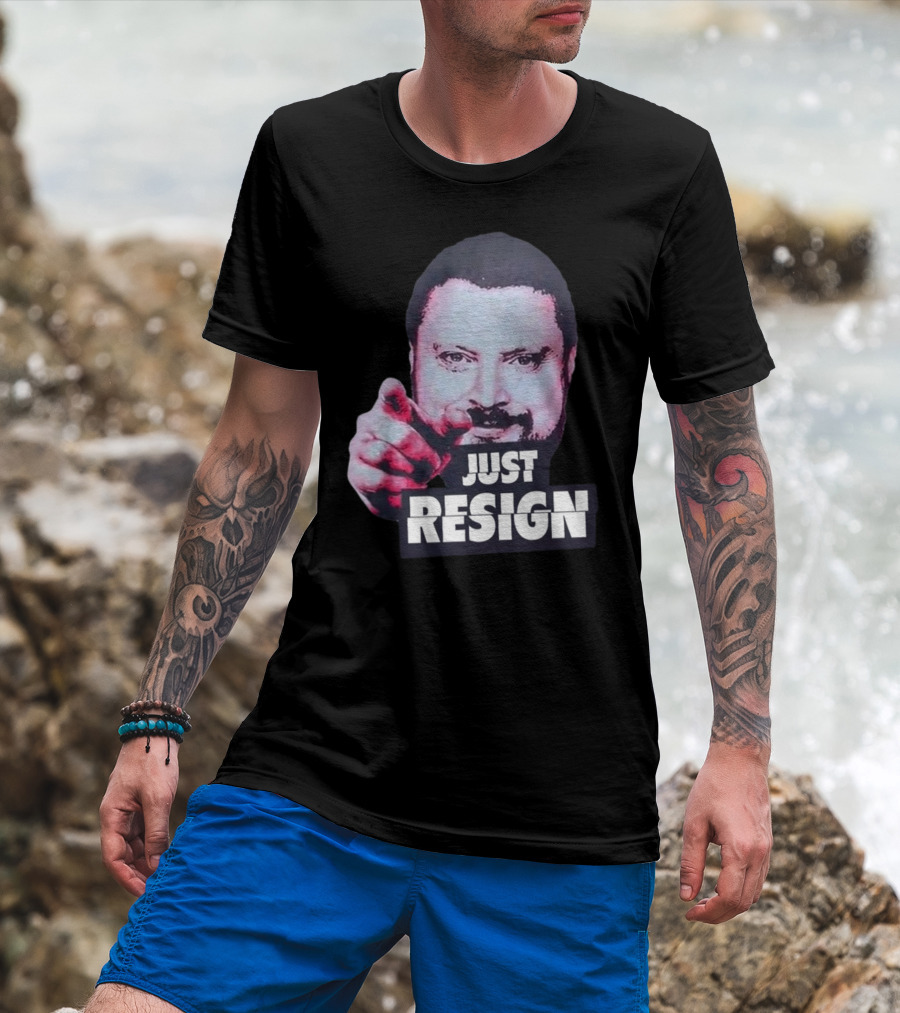 Simon Williams Just Resign Pointing Meme T-Shirt
