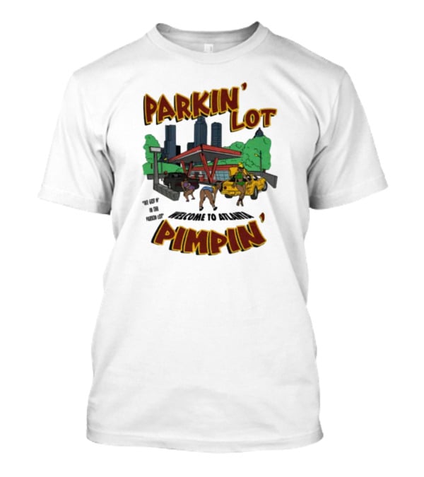 Parkin Lot Pimpin In The City With Cars And People T-Shirt