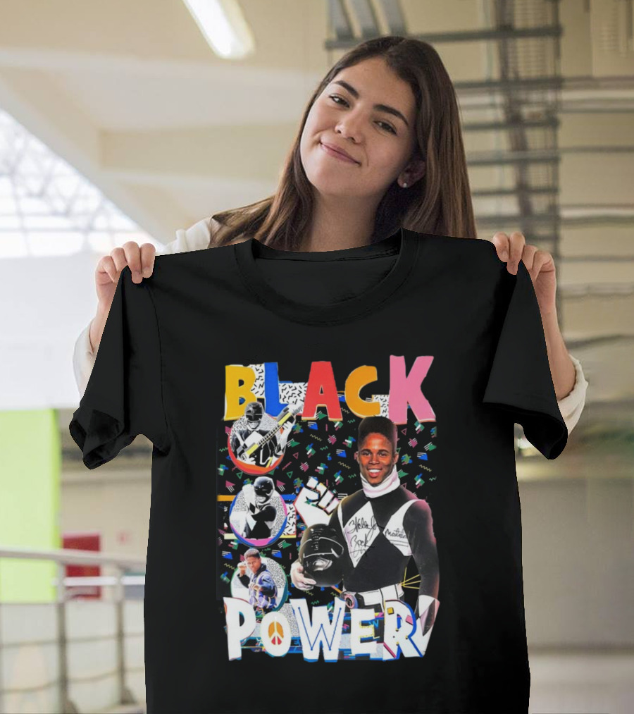 Walter Jones Black Power Peace Symbol Retro Comic T-Shirt