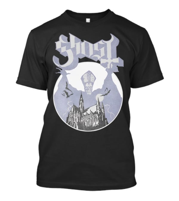 Ghost Opus Pastel Raglan Cathedral And Cardinal Bat T-Shirt