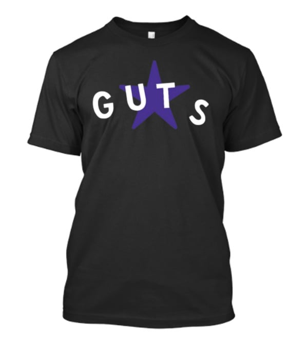 Guts Star Purple Text T-Shirt