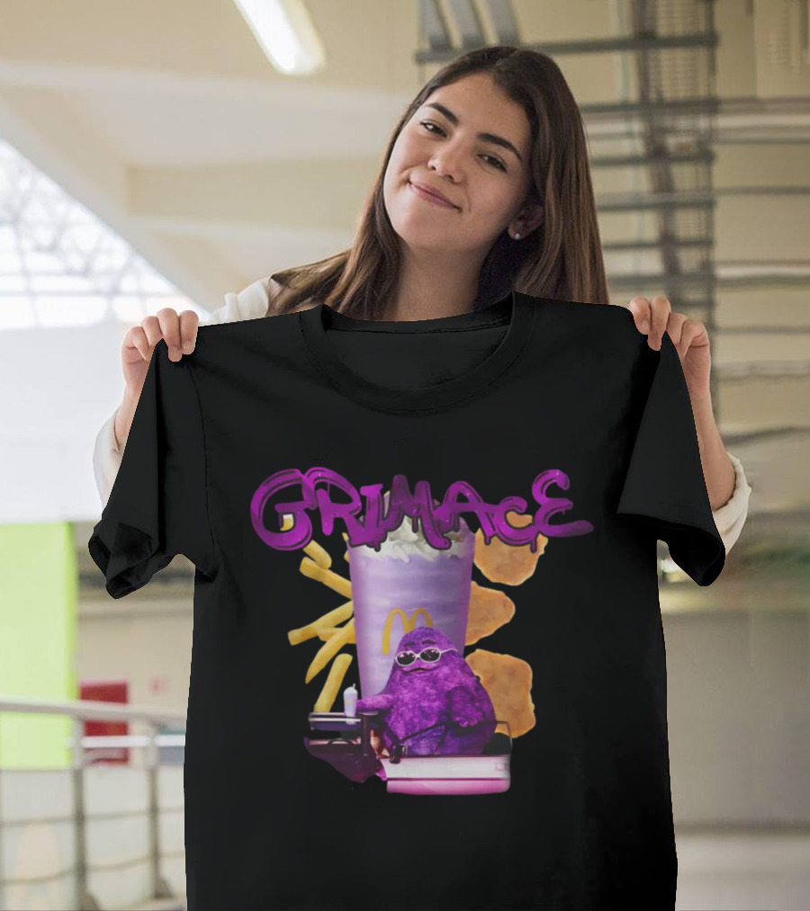 Grimace McDonald's Nuggets Fries Milkshake Gigglegarbclothing T-Shirt