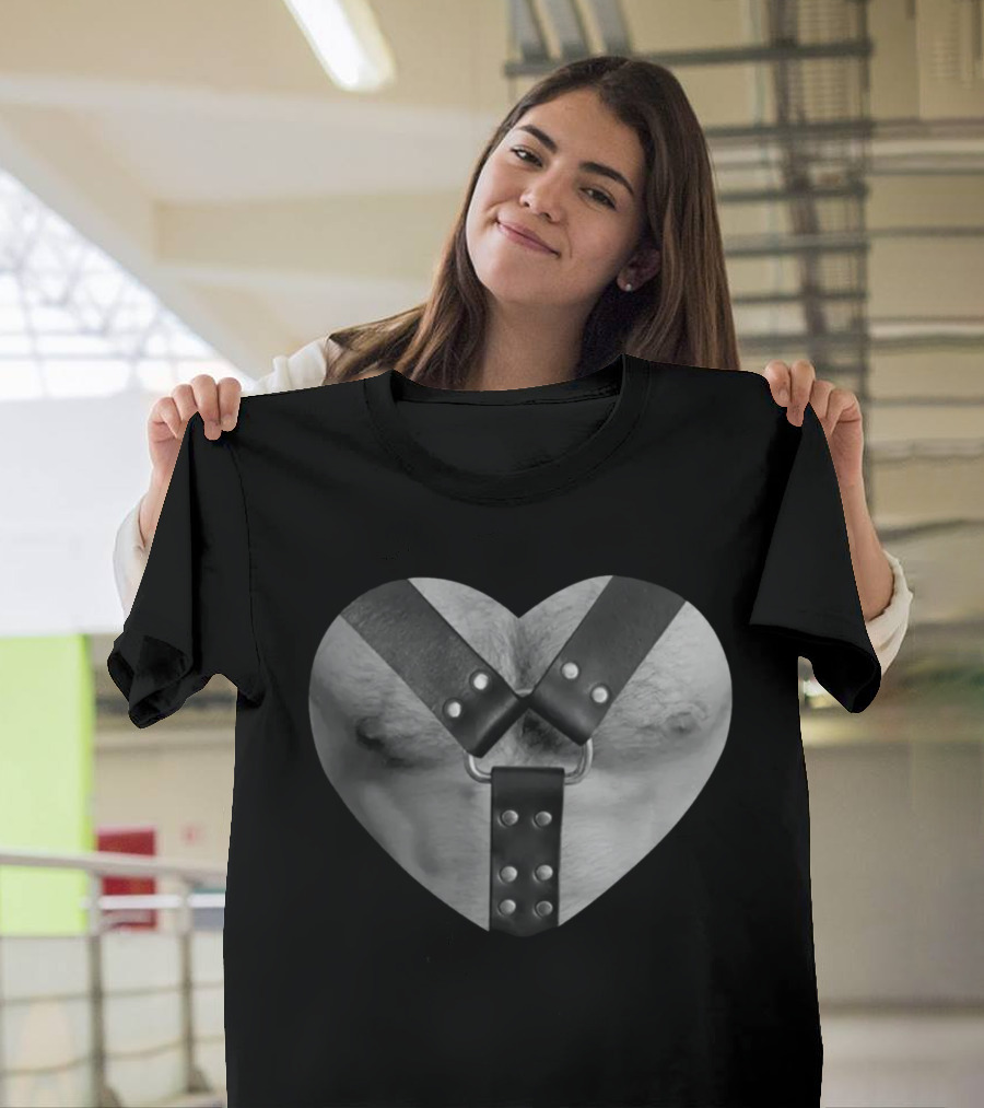 Harness Heart Chest Harness in Heart Shape T-Shirt