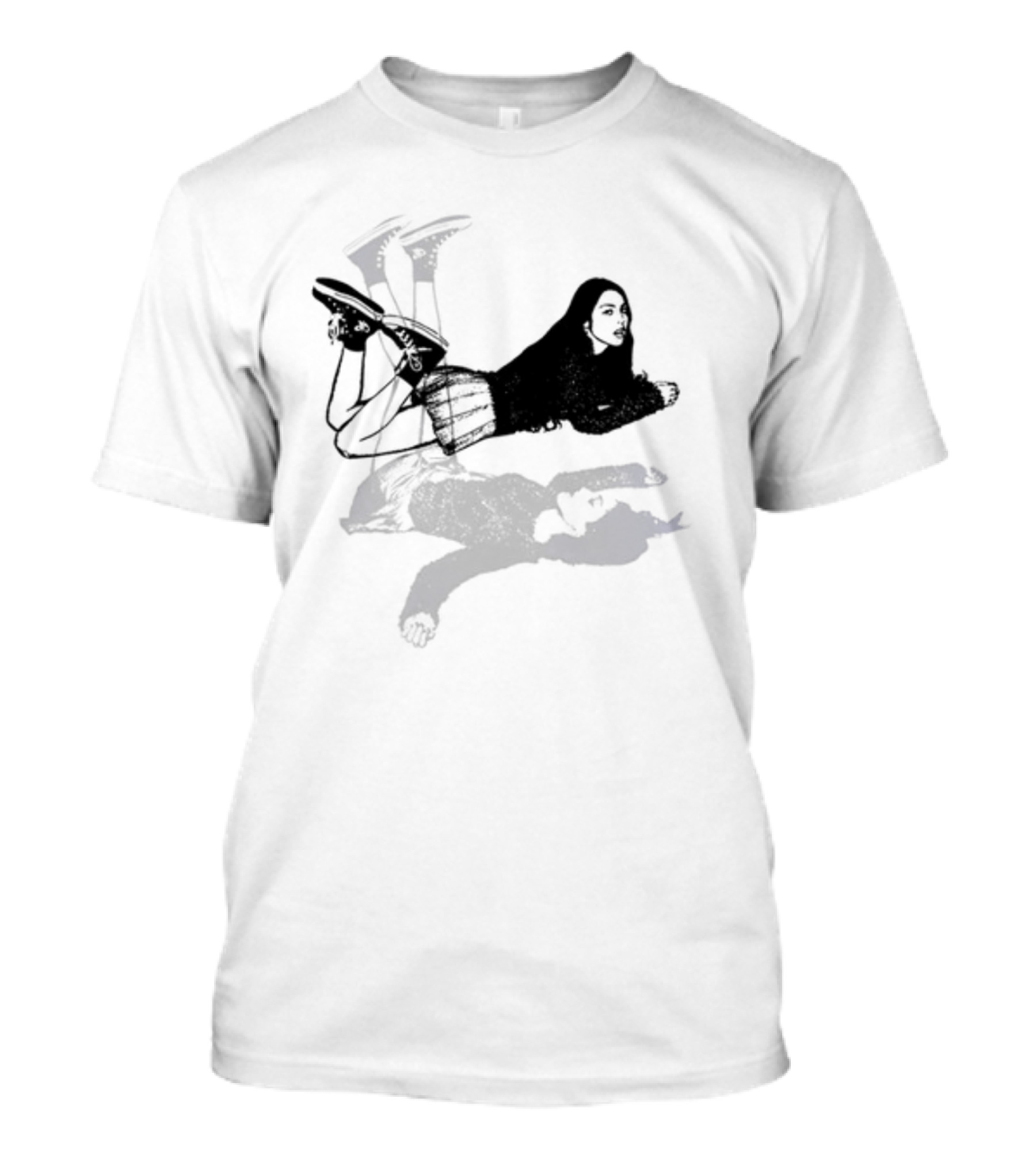 Oliviarodrigo Guts Album Art Floating Figure With Black Outfit And Boots T-Shirt