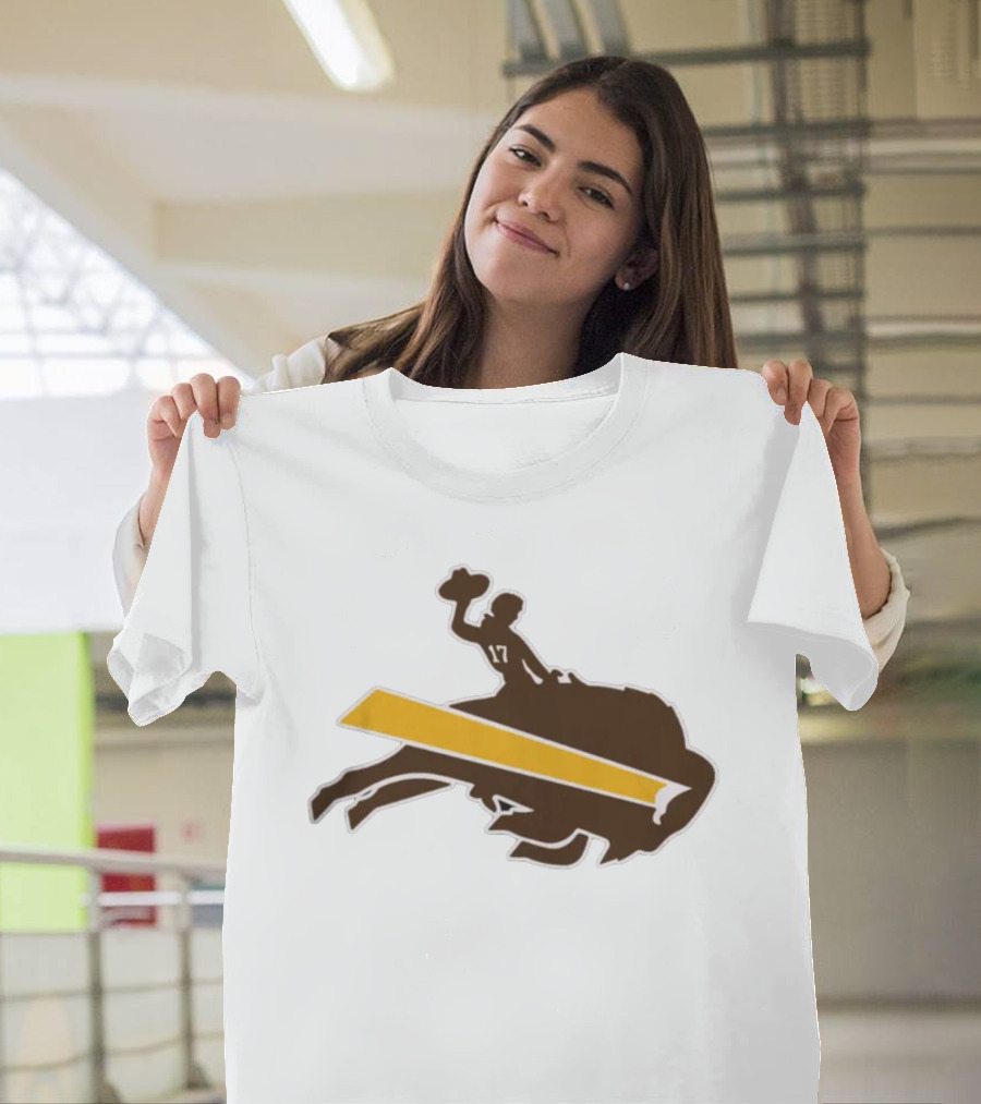 Josh Allen 17 Buffalo Bills Wyoming Cowboys T-Shirt