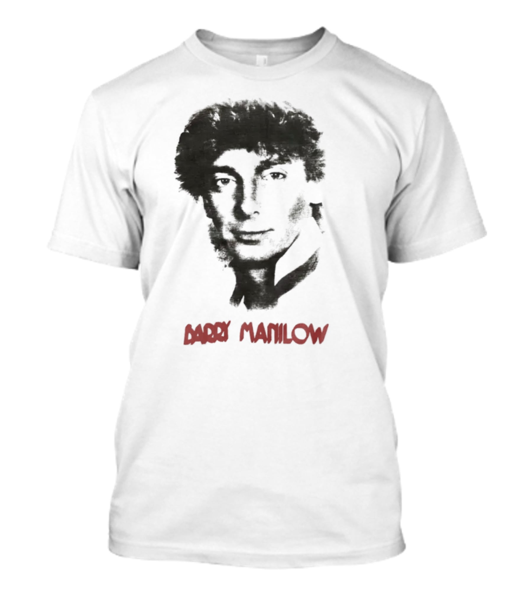 Barry Manilow Iconic Music Figure Black And Red T-Shirt