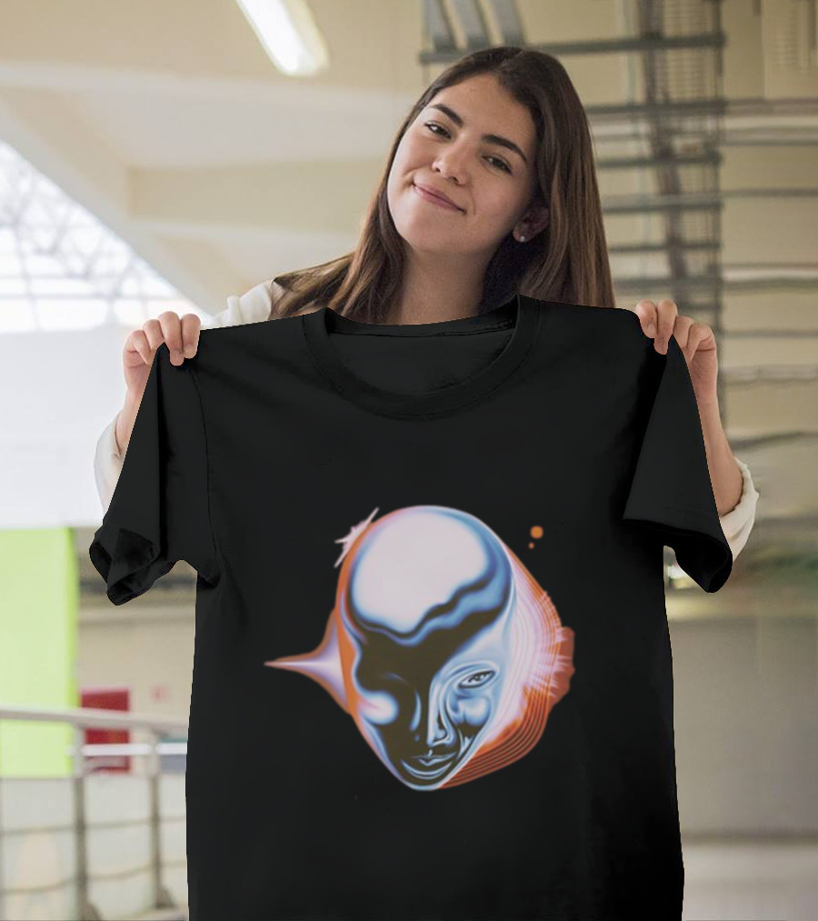 Take My Breath Futuristic Surreal Face T-Shirt