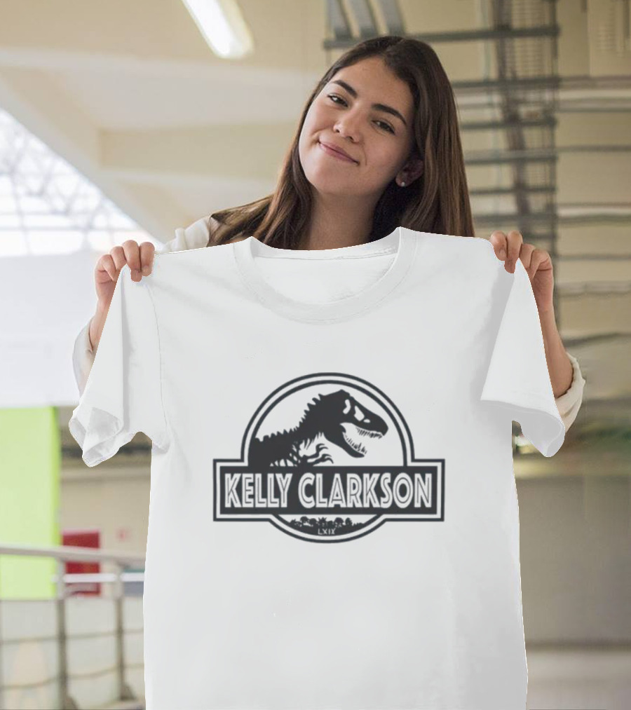 Kelly Clarkson Dinosaur Logo Inspired By Jurassic Movie Franchise T-Shirt