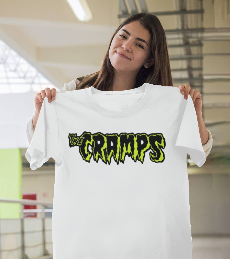 Greg Gutfeld The Cramps Logo Neon Gothic T-Shirt