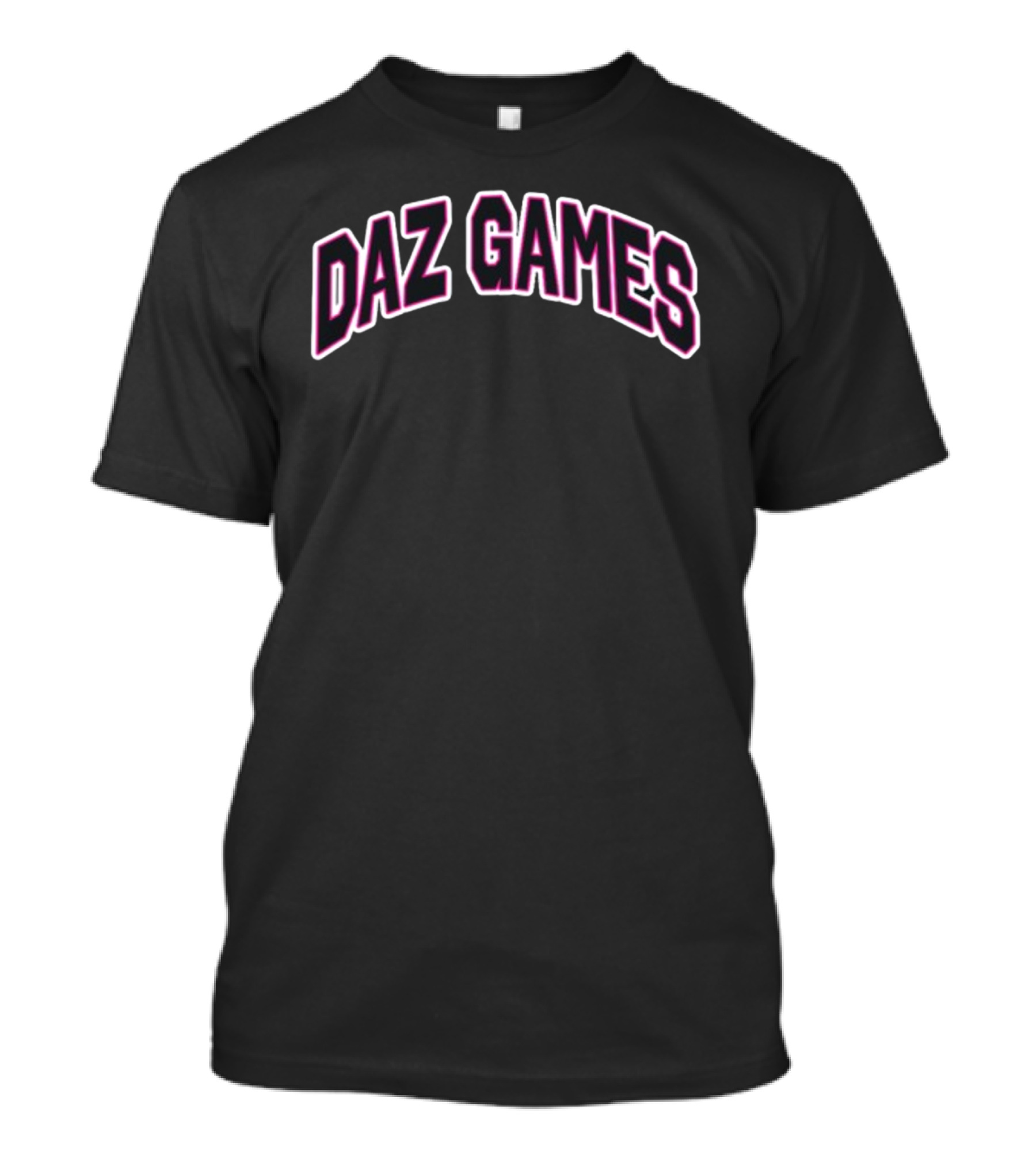 Daz Games Outlined Arched Text T-Shirt
