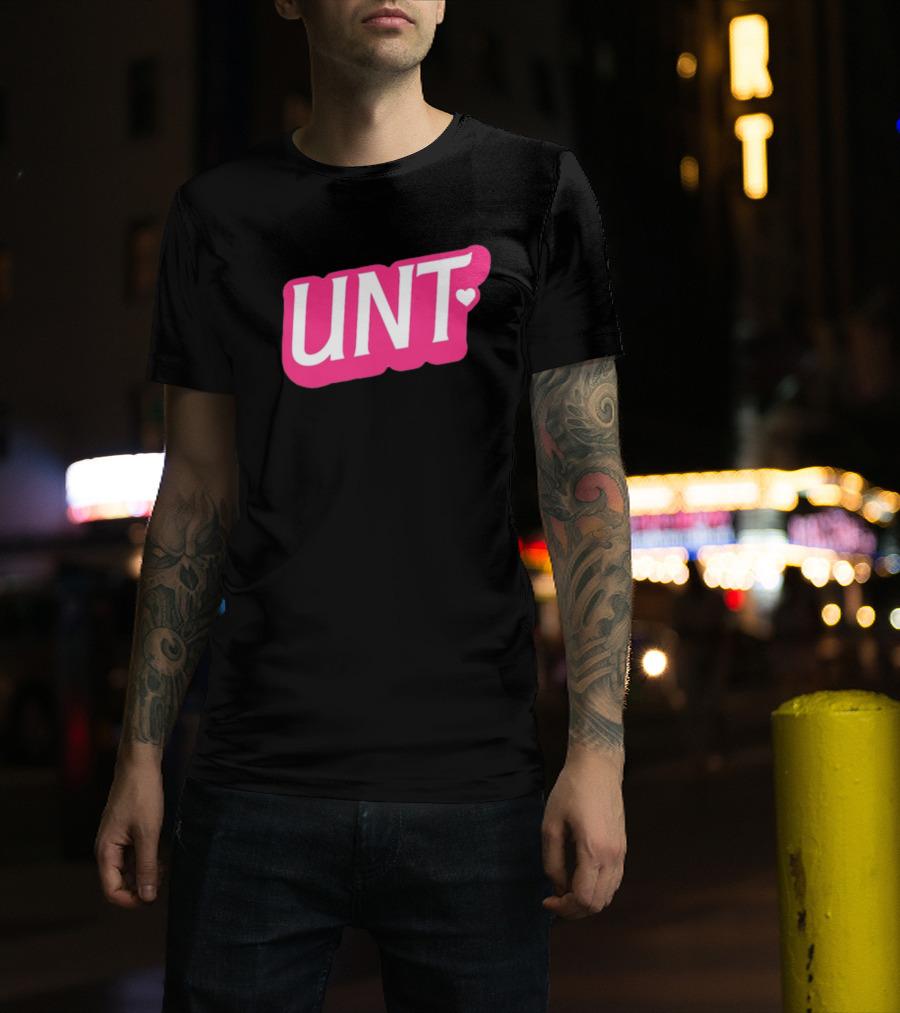 UNT Union Barbie Style Pink Heart T-Shirt