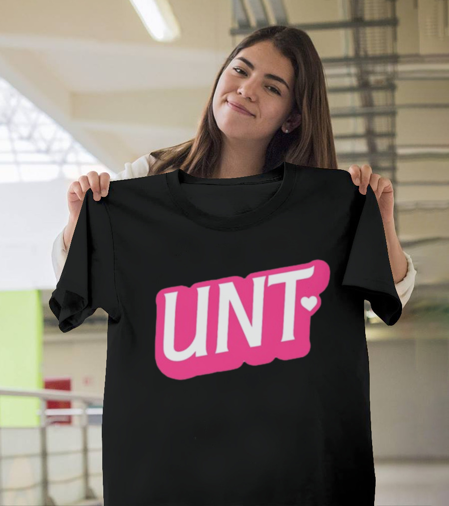 UNT Union Barbie Style Pink Heart T-Shirt