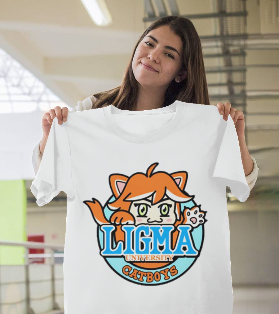 Ligma University Catboys Anime Style Mascot T-Shirt