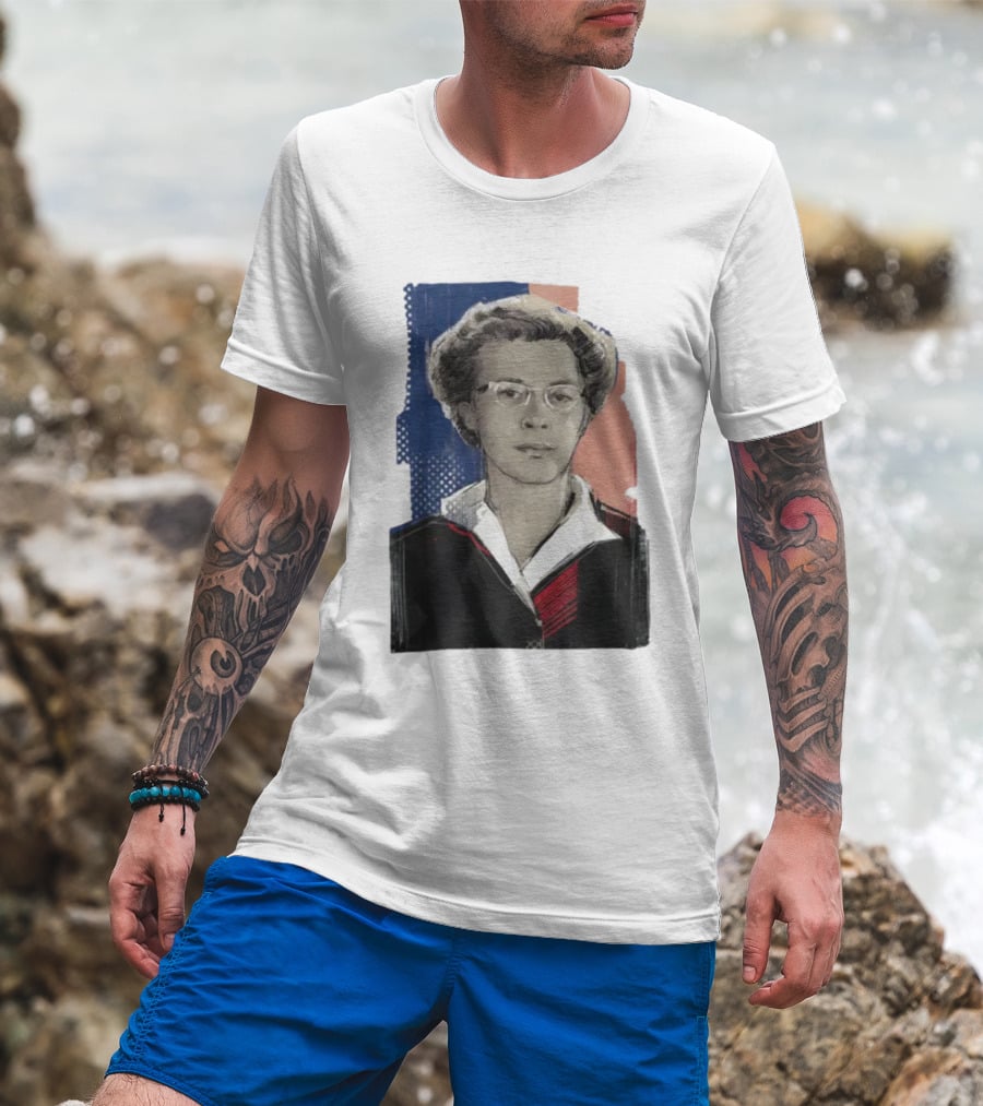 Milada Horáková Portrait With Blue T-Shirt