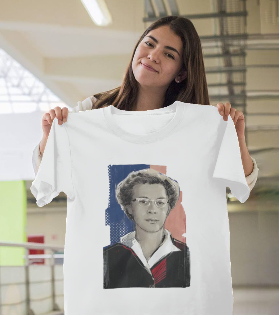 Milada Horáková Portrait With Blue T-Shirt