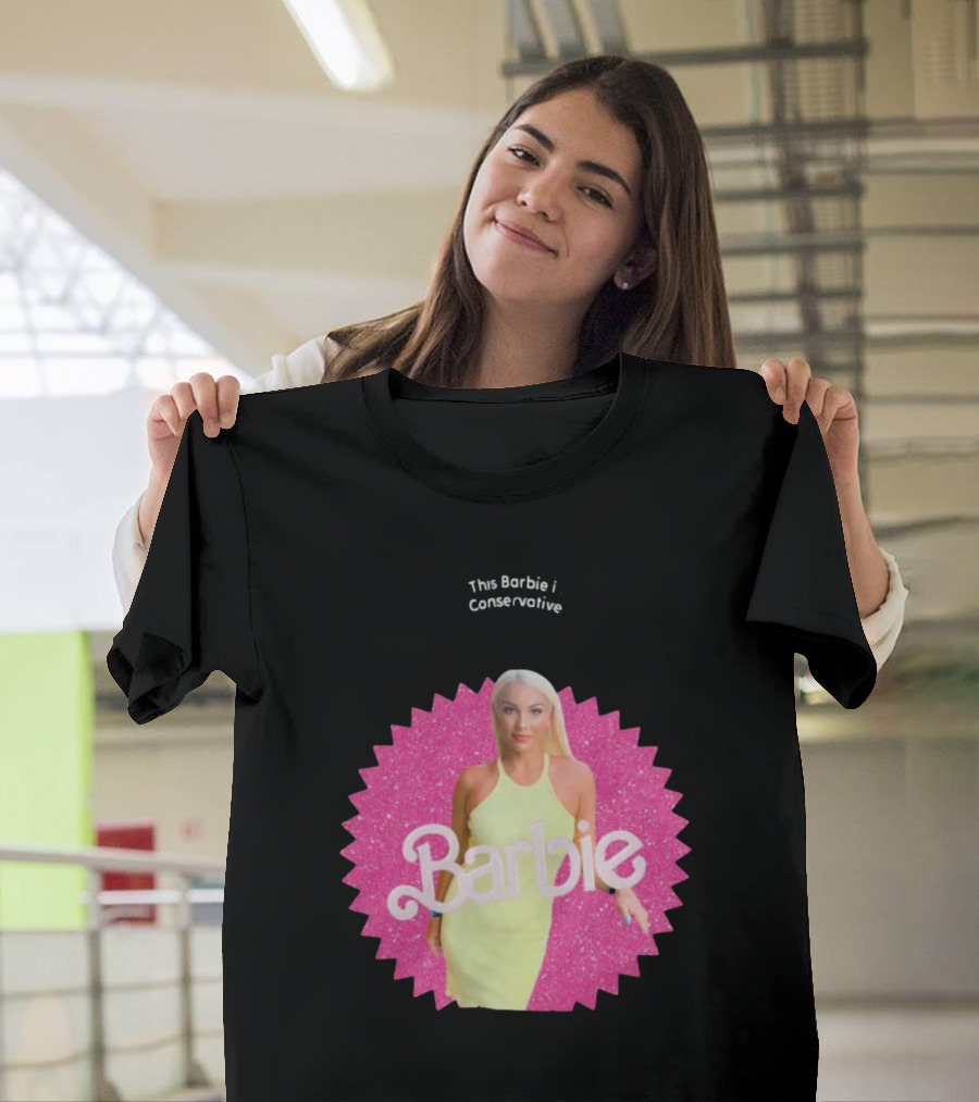 Barbie Conservative Pink Glitter Dress Iconic T-Shirt