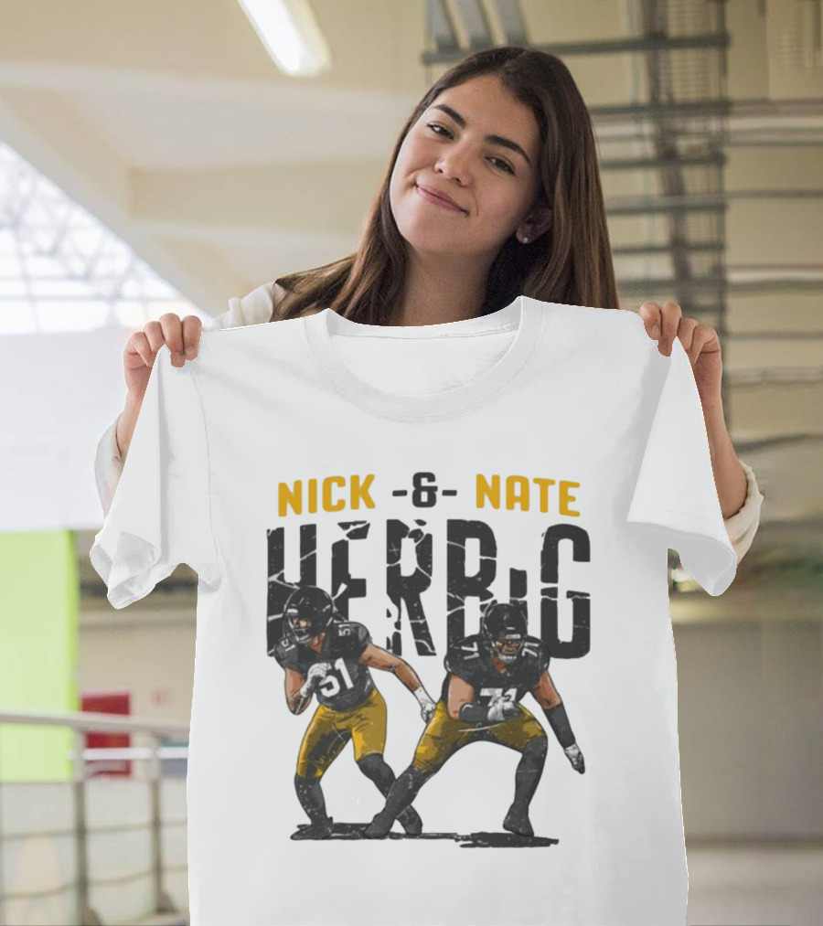 Pittsburgh Steelers Nick and Nate Herbig 51 71 T-Shirt